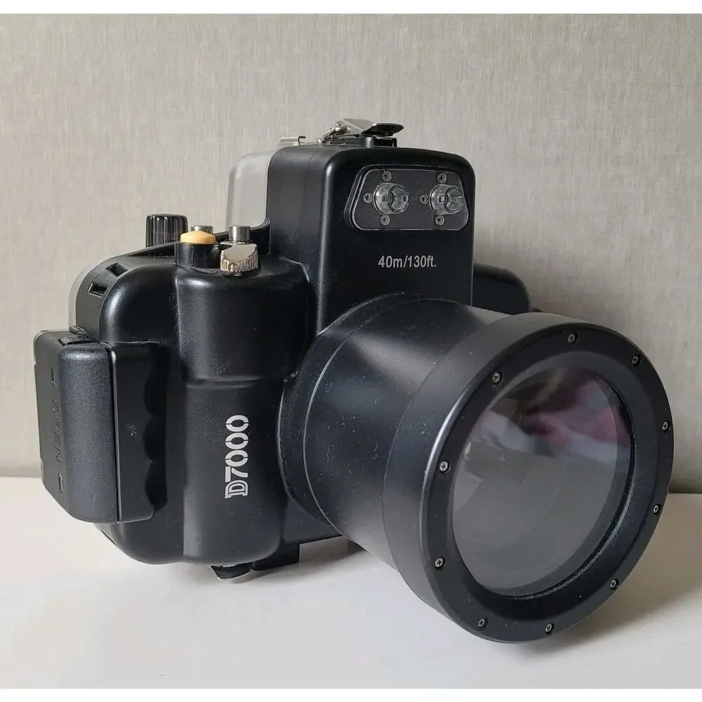 Nikon D7000 DSLR Meikon Underwater Housing For Camera 40m/130ft Snorkeling *Read